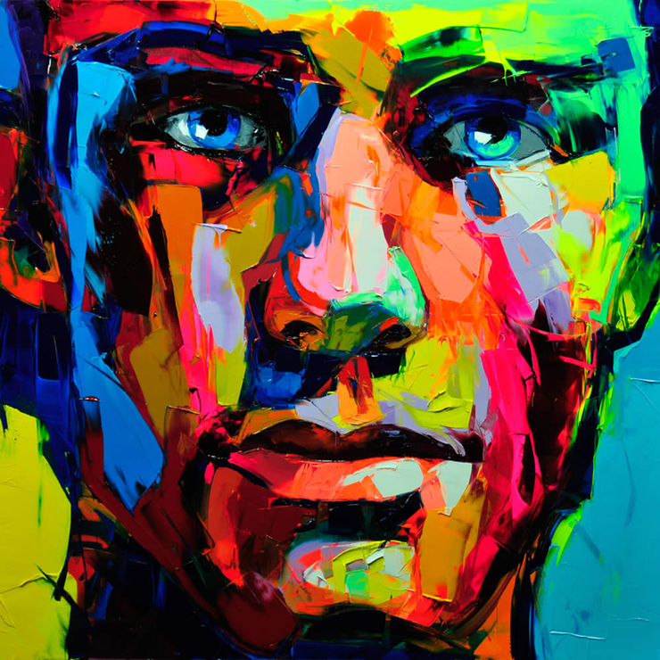 Francoise Nielly Portrait Palette Painting Expression Face029